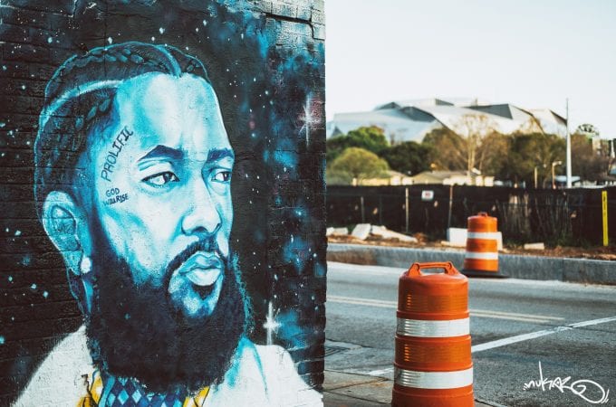 Nipsey Hussle Mural by Artist Keenan Chapman